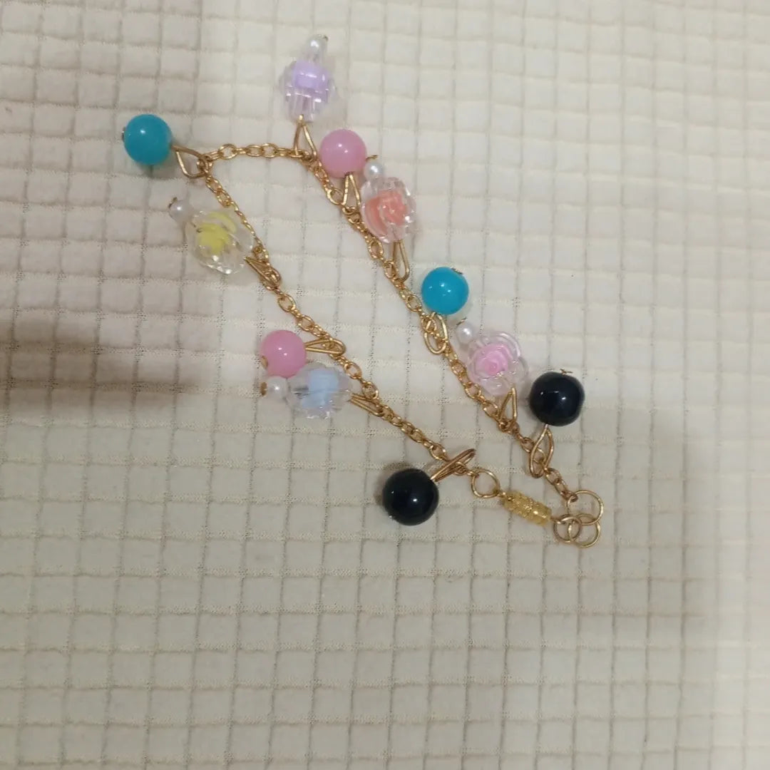 Rainbow Charm Dangle Bracelet