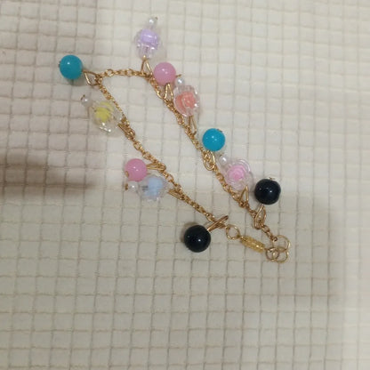Rainbow Charm Dangle Bracelet