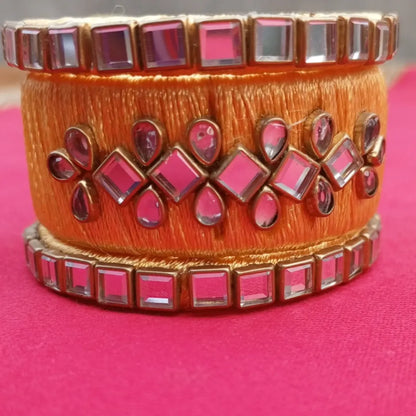 Ribbon & Kundan Bangles – Elegant Handmade Bangles for Every Occasion