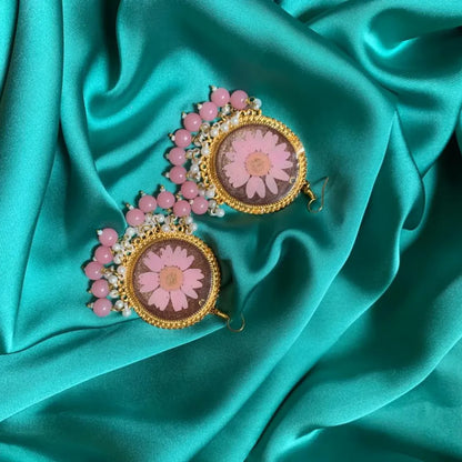 Elegant Resin Floral Earrings