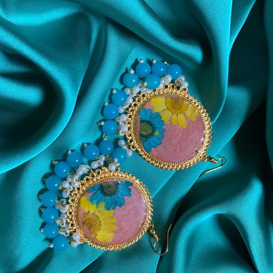 Elegant Resin Floral Earrings