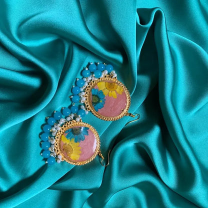 Elegant Resin Floral Earrings