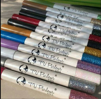 TV Parlour Glitter Eye Pencil Set – 12 Multicolor Shades