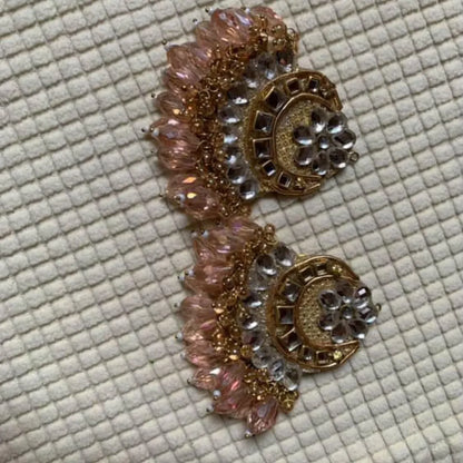 Luxurious Kundan Crystal Earrings