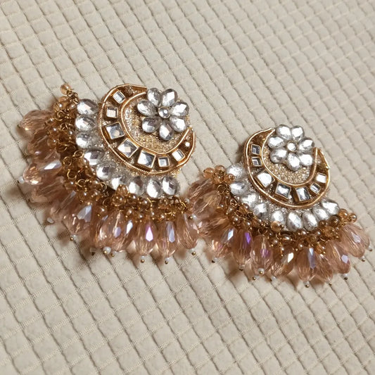Luxurious Kundan Crystal Earrings