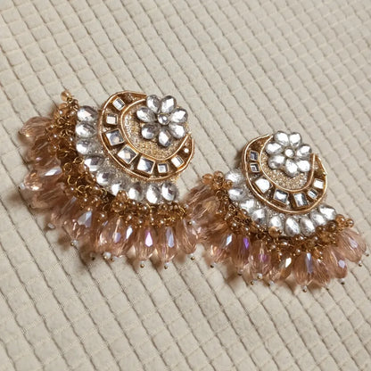 Luxurious Kundan Crystal Earrings