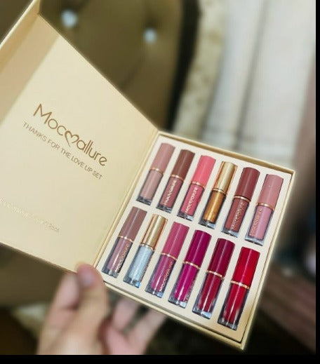 Mocallure Lip Gloss Set – 12 Shades of Glam