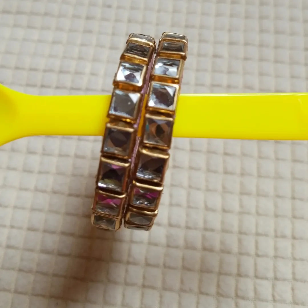 Blush Pink Mirror Work Bangles – Handmade Festive Jewelry