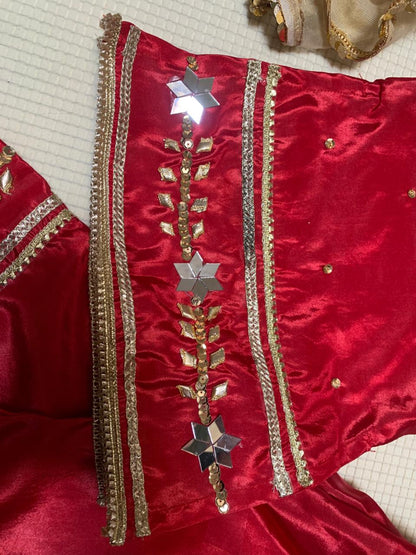 Shamki Silk Mehndi Outfit | Premium Wedding Wear for Women | Festive Dress Pakistan