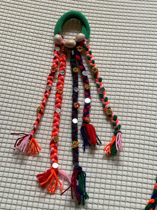 Traditional Punjabi Paranda Pony Handmade Multicolor Hair Poni for Mehndi & Weddings
