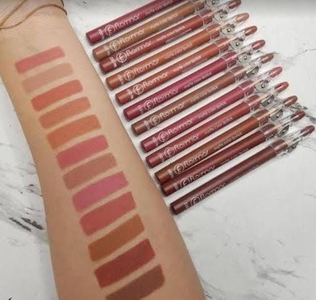 Pack of 12 Matte Lip Pencils – Long Lasting, Waterproof & Smudge-Proof