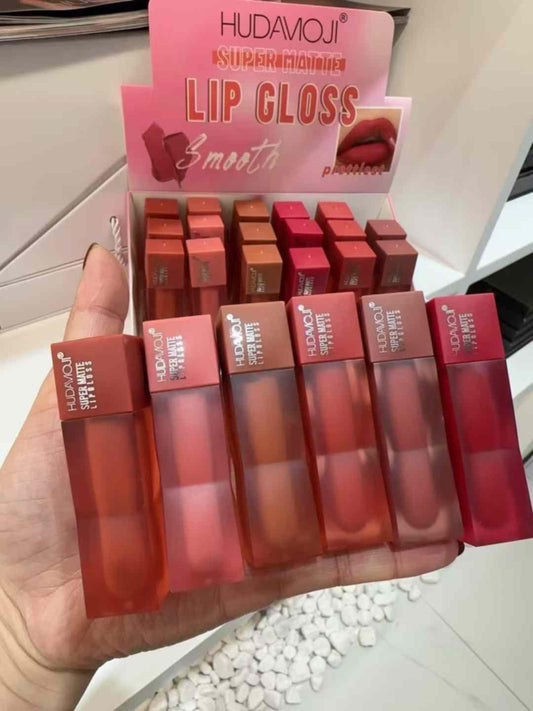 HudaMoji Super Matte Lip Gloss – Pack of 6 Viral Shades